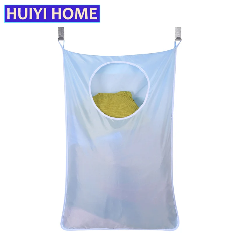 

Door Hanging Laundry Basket High Capacity Dirty Clothes Storage Bags Wall Mounted Laundry Organizer Bag with Suction Hook EGF044