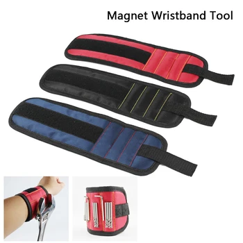 

3 Magnets Screws Nails Drill Bits Electrician Bag Magnetic Wristband Portable Small Tool Bag Magnetic Bracelet