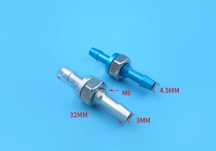 4 шт. M6 водяное сопло алюминиевое сливное отверстие сопло водяное охлаждение ниппель кран для RC Jet лодки DIY соединительные аксессуары
