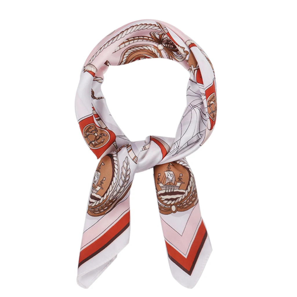 Womens Satin Silk Feeling Formal Square Neck Scarf Head Hair Scarf Wraps