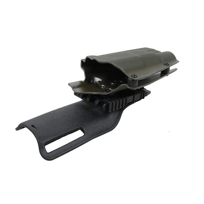 paintball airsoft ar 15 accessories tactial belt platform G17 holster for G17 with X300U flashlight series for hunting-OD (5)