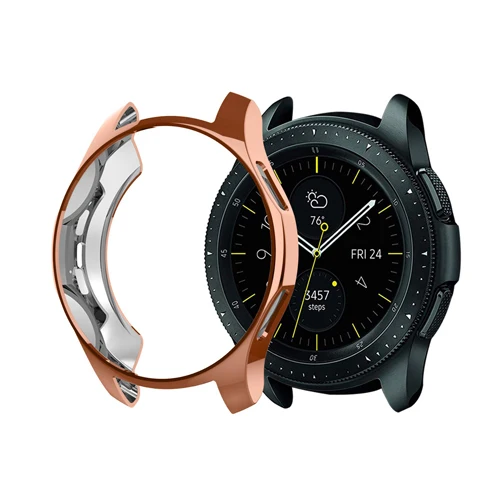 Чехол для часов для samsung gear S3 Frontier Galaxy Watch 46 мм/42 мм, покрытие из ТПУ, универсальная защитная оболочка, аксессуары для часов - Цвет: rose gold