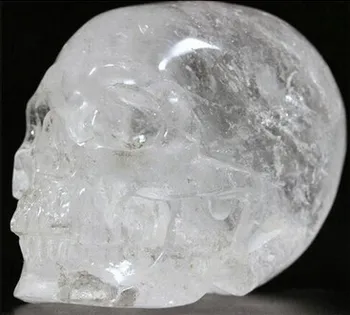 

YM 315 Quartz Rock Crystal Carved Crystal Skull ,Realistic,Crystal Healing