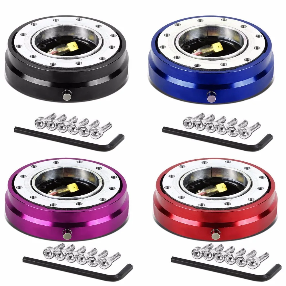 

Universal Car Quick Release Anti Theft Car Alarm Lock Removable Steering Wheel Quick Release Hub Adapter Snap Off Boss Kit
