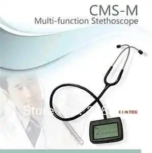 CMS-M Electronic Stethoscope, Multifunctional Visual Stethoscope with SPO2 Pulse Oximeter Probe, CE approved