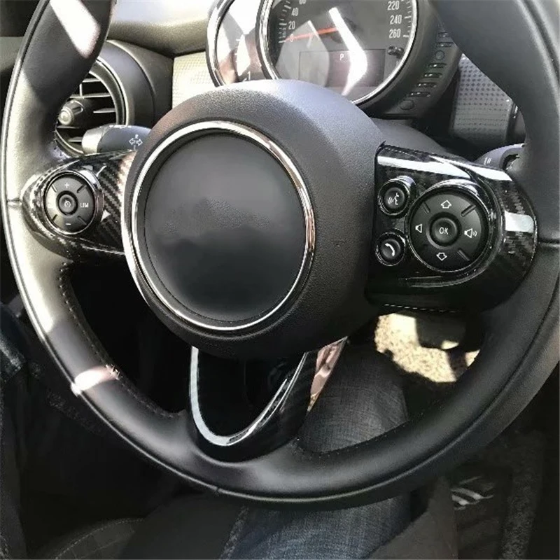Автомобильный чехол WELKINRY для BMW Mini Hatch Cooper One F55 F56 F57 2014 2015 2016 2017 2018 кнопка переключения руля отделка|Лепнина