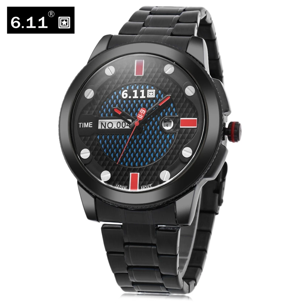 6.11 Men Photovoltaic Energy Quartz Watch Elegant Mineral Reinforced