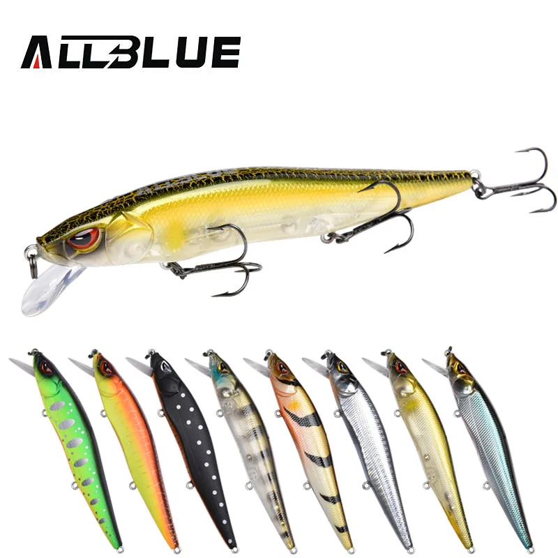 Allblue ميهوك 110SF jerkbait الصيد إغراء 110 ملليمتر 14.1 جرام البطيء العائمة المتذبذب أسماك باس بايك الطعم الصيد معالجة mustad السنانير Allblue ميهوك 110SF jerkbait الصيد إغراء 110 ملليمتر 14.1 جرام البطيء العائمة المتذبذب أسماك باس بايك الطعم الصيد معالجة mustad السنانير