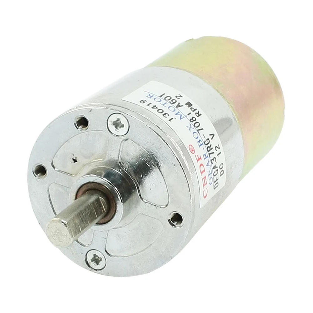 Оптовый товар DFGA37RG-708i цилиндрической формы DC 12V скорость 2 RPM Мотор-редуктор |