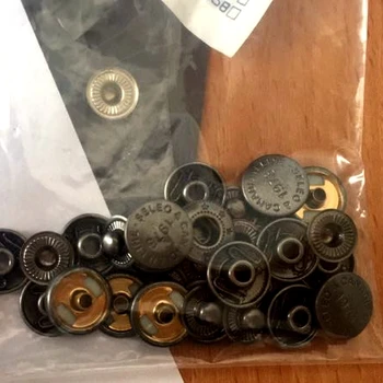 

3000sets+Tool Kit 12.5mm DIY Brass Metal Snap Button Garment Spring Snap Fastener Press Stud Scrapbook Popper Snap Button