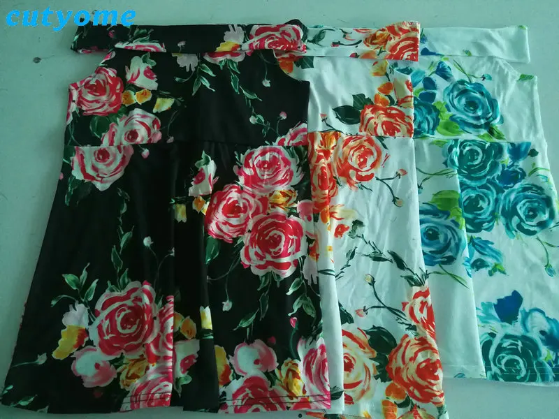 Summer Family Matching Outfits Mother and Daughter Dresses Floral Shoulder Off Dress Kids Mom Daughter Dress Matching Clothes (15)