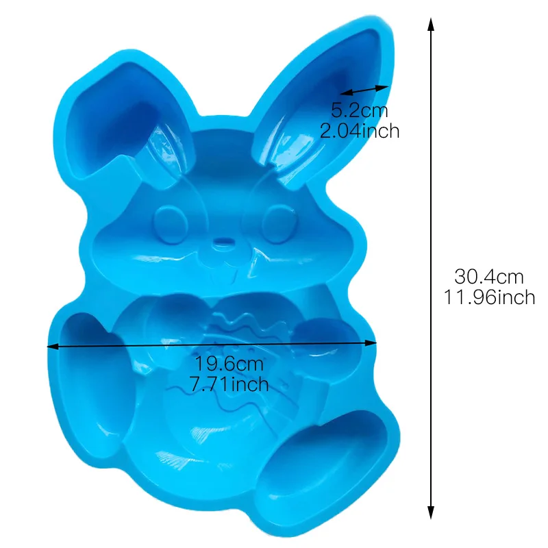 FILBAKE Пасхальный Кролик силиконовая форма 12 отверстий шоколадная форма для выпечки желе конфеты формы для выпечки 3D инструменты для украшения тортов из мастики