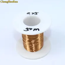 ChengHaoRan 0,25 мм 50 м QA-1-155 новая полиуретановая эмалевая проволока медная проволока 50 метров