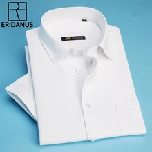 Новинка, весна, осень, деловые мужские рубашки, чистый цвет, приталенная, хлопок, соц., мужская рубашка размера плюс, 5XL, M491