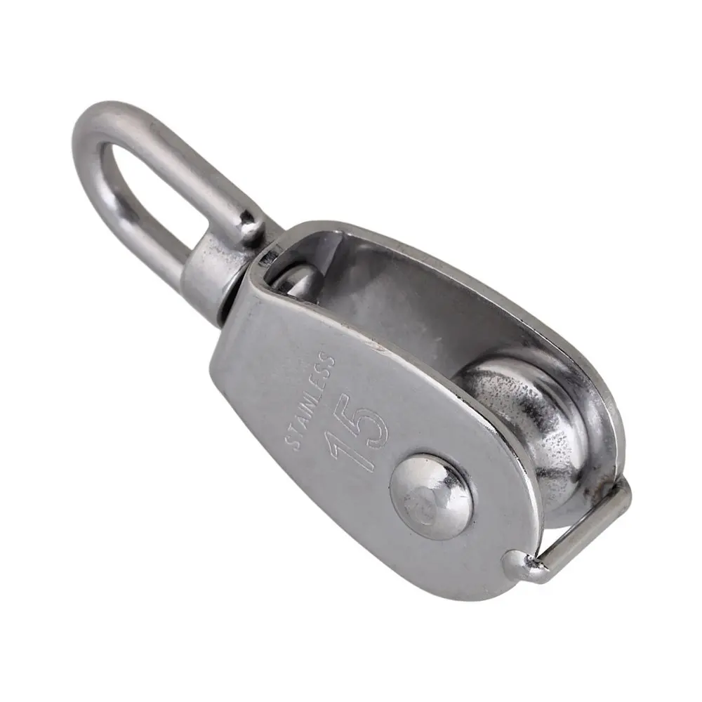 Серебряный M15/M20/M25/M32/M50 из нержавеющей стали 304 Одноколесный поворотный шкив