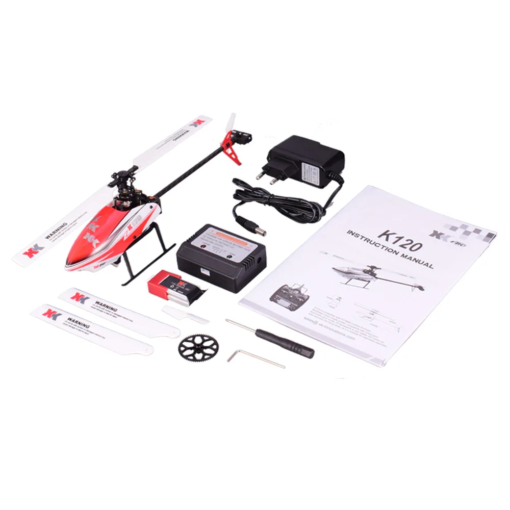 Wltoys XK K120 6CH 3D 6G система дистанционного управления бесщеточный двигатель вертолет с передатчиком совместим с FUTABA S-FHSS - Цвет: BNF(Without Remote)