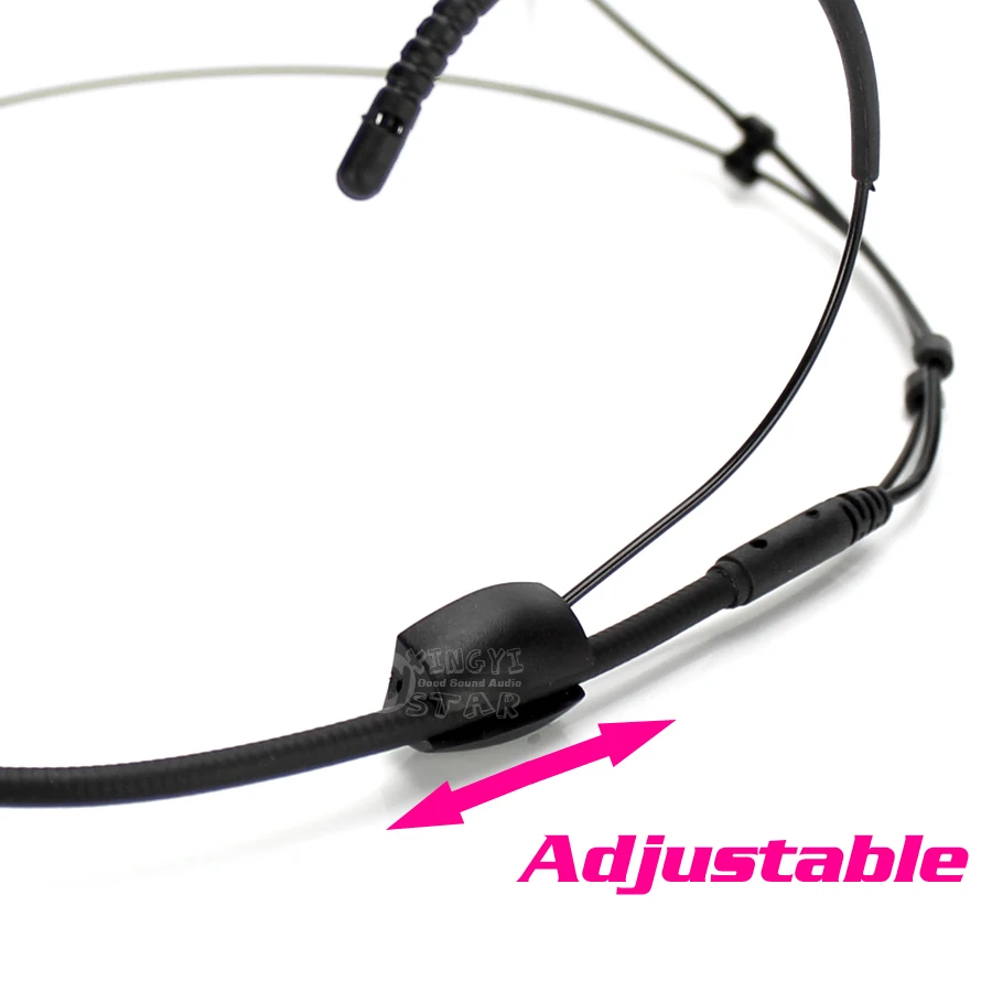 5 قطع الفنية البسيطة نظام ta3f xlr 3 دبوس مشبك مزدوج earset سماعة الميكروفون ل سامسون الارسال beltpack