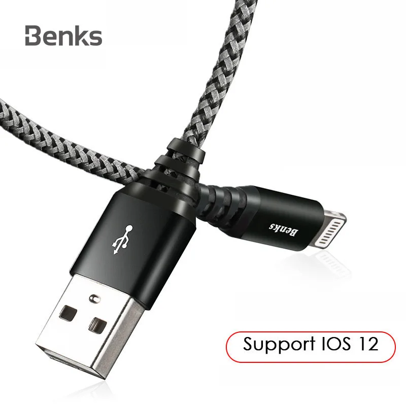 Goede Benks USB Telefoon Oplader Kabel Voor Bliksem Kabel 8 Pin Voor iPhone Xs Max Xs Xr X 8 7 6 s Plus 5 s SE Snel Opladen Datum Kabel