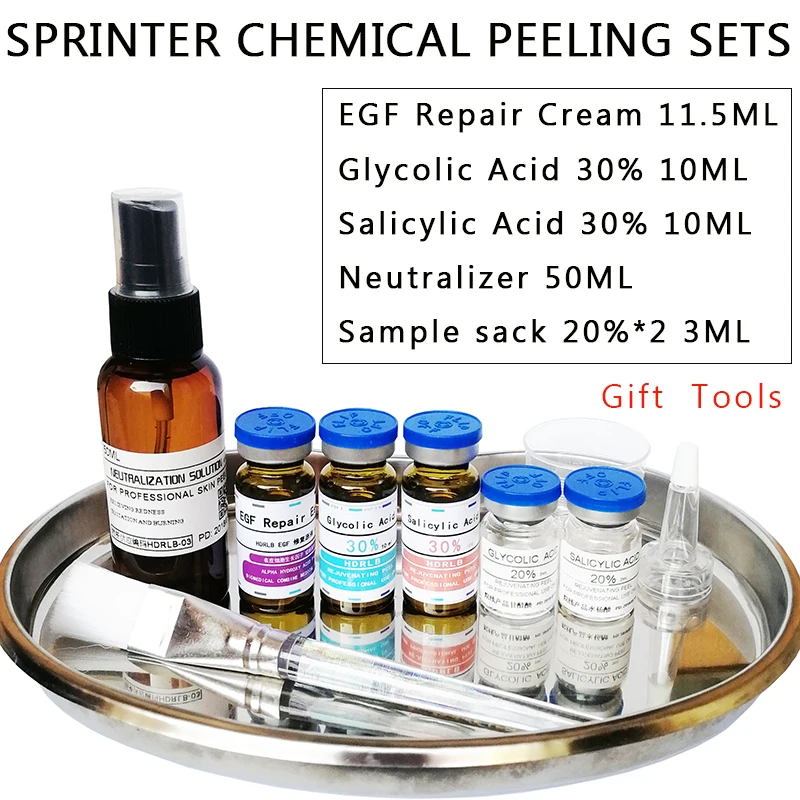 618 Crazy Sales Glycolic Acid 30% Salicylic Acid 30% Chemical Peel Peeling EGF Repair Cream Neutralizer Gift Tools Keratosis
618 Crazy Sales Glycolic Acid 30% Salicylic Acid 30% Chemical Peel Peeling EGF Repair Cream Neutralizer Gift Tools Keratosis