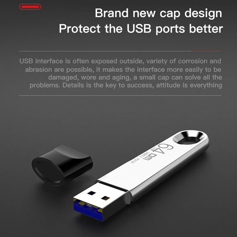  DM PD137USB Flash Drive 128GB Metal Pendrive USB 3.0 Memory Stick 64GB pen Drive Real Capacity 32GB