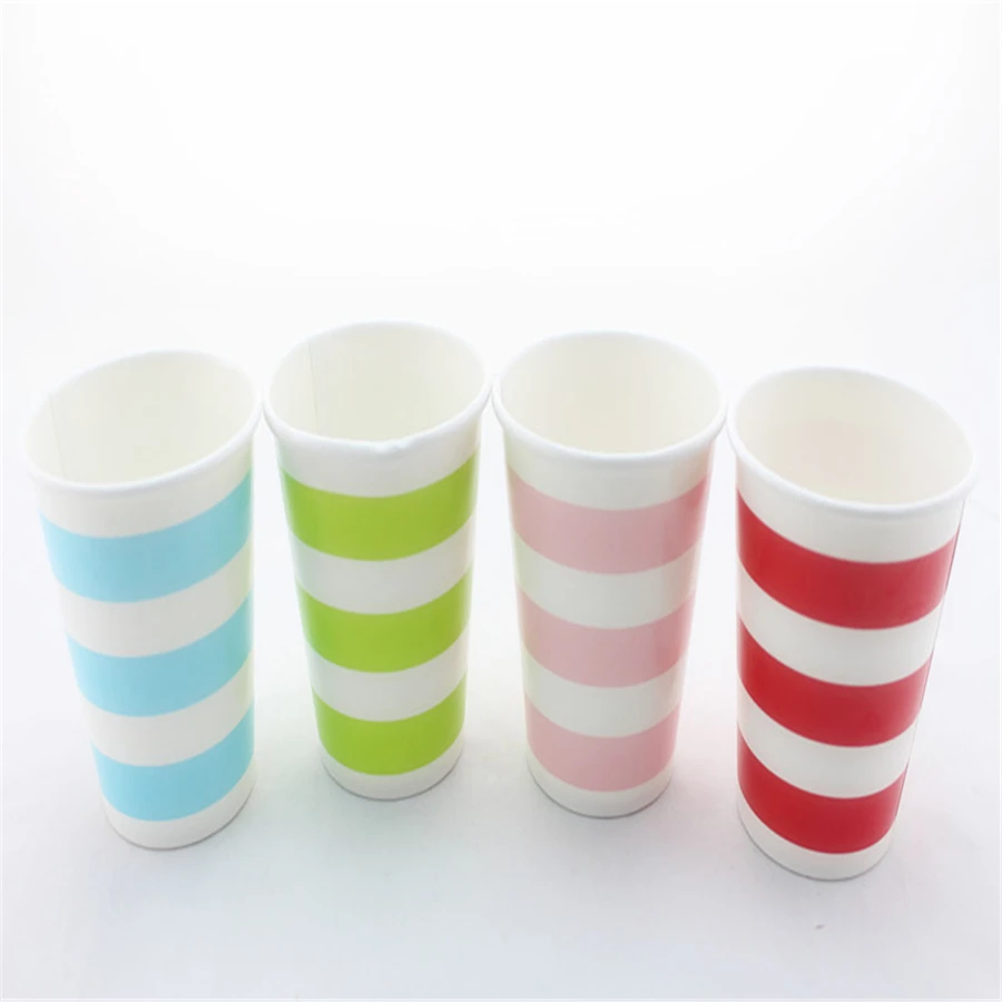 Disposable-Drinking-Paper-Cups-Party-Supplies-Colorful-Tea-Cups-Free ...