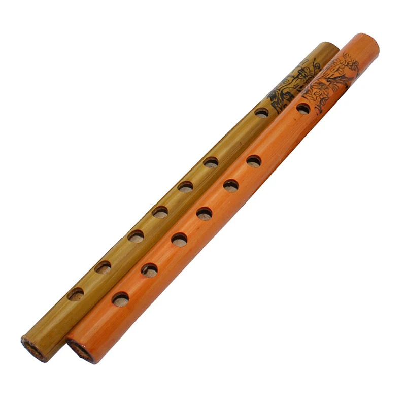 

2019 Wholesale Child Toys Xiao Chinese Traditional Musical Nature Flute Fishscale Bamboo Clarionet Woodwind Instruments JC