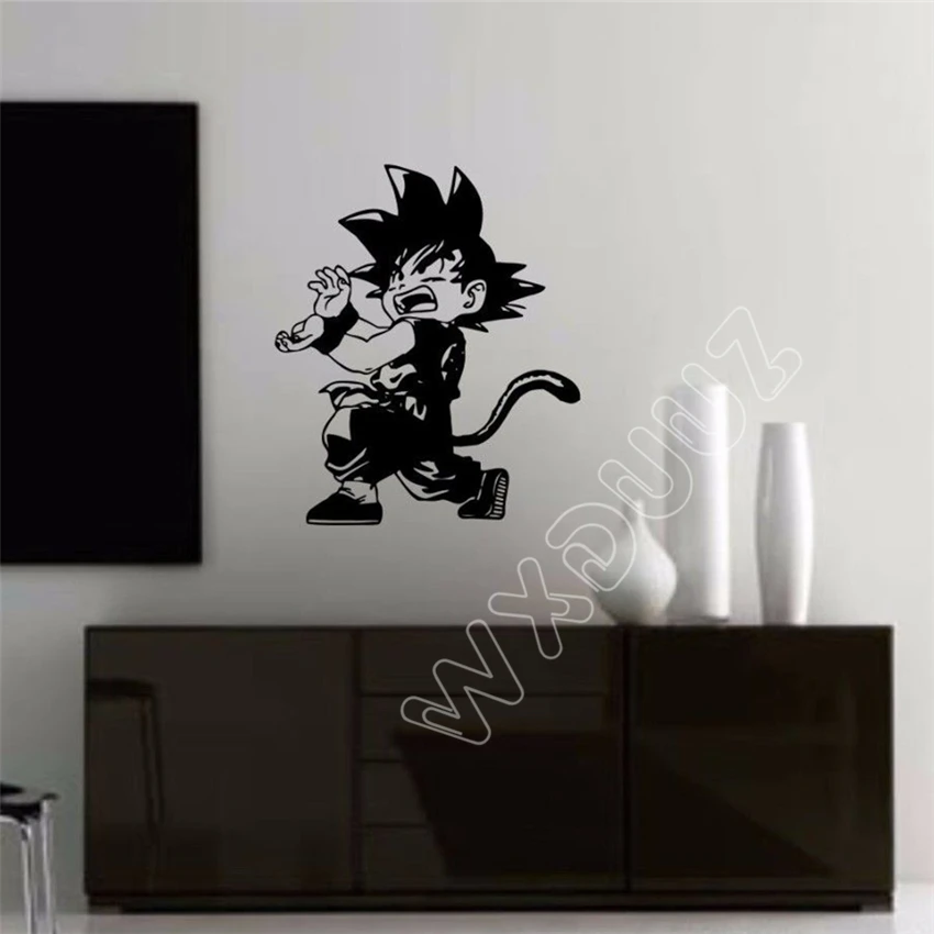 Лидер продаж Неймар Goku Dragon Ball Z виниловые наклейки на стены Стикеры для детской комнаты для костюмированной вечеринки по японскому аниме персонажей из мультфильмов наклейки декор B408