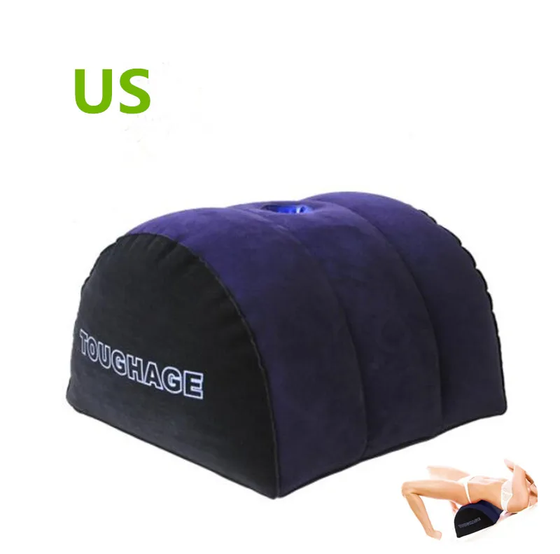 TOUGHAGE Inflatable Sex Pillow Furniture Multi-function Semicircle Cushion Bdsm Toys for Couples Women esposas para el - Цена: US $14.33