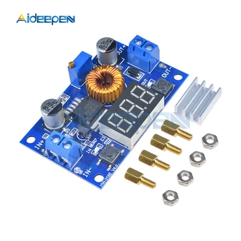 

XL4015 5A High Power 75W DC-DC Adjustable Step-Down Module 4V-38V to 1.25V-36V Buck Converter Regulator+LED Voltmeter Display