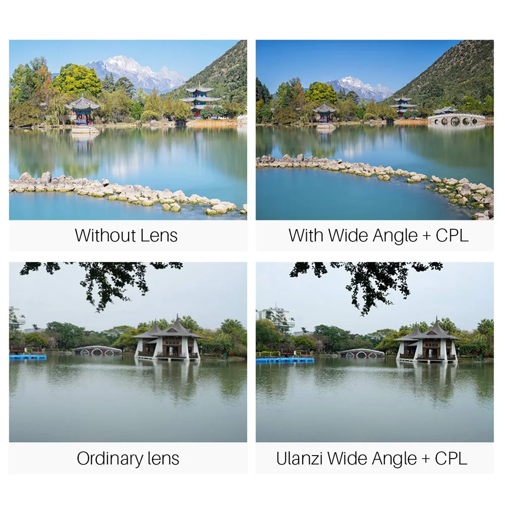 

16mm Portable Universal Clip On Professional Camera Expand With CPL Filter External Super Wide Angle Mini Phone Lens Photography