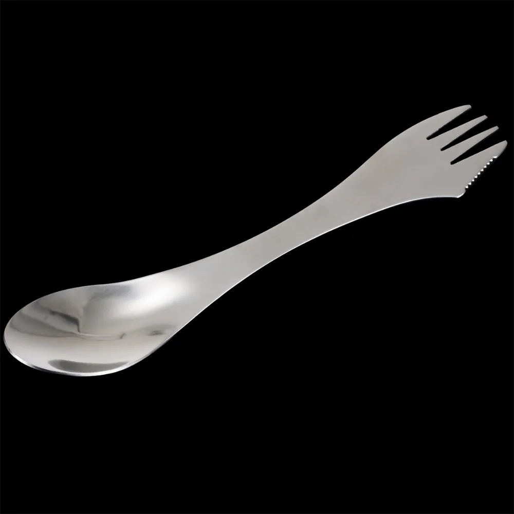 1 шт. 3в1 нержавеющая сталь Spork ложка нож вилка Посуда для наружного кемпинга пикника кухонный инструмент MAYITR