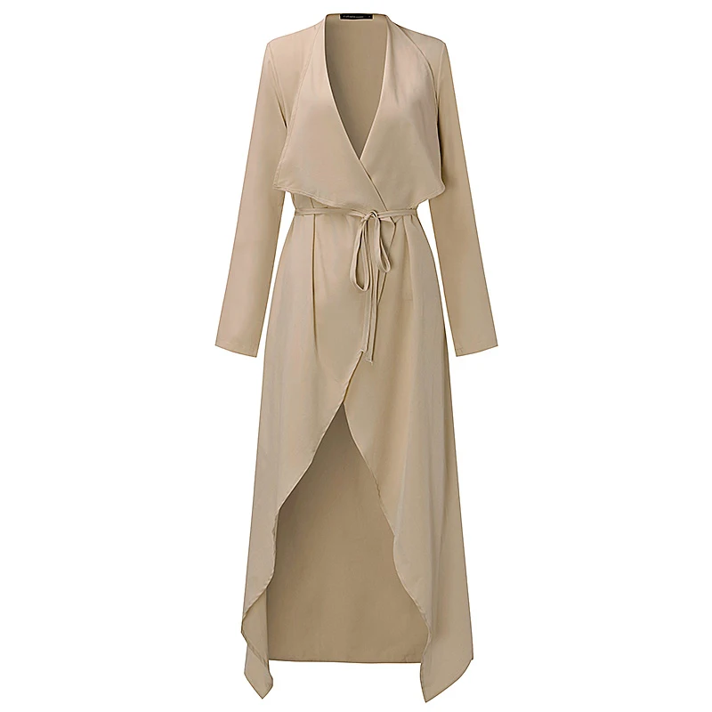 2019 الخريف الربيع زائد حجم S-3XL النساء سيدة طويلة الأكمام الشلال فتح جبهة طويل مربوط رقيقة سترة سترة وزرة أبلى 2019 الخريف الربيع زائد حجم S-3XL النساء سيدة طويلة الأكمام الشلال فتح جبهة طويل مربوط رقيقة سترة سترة وزرة أبلى