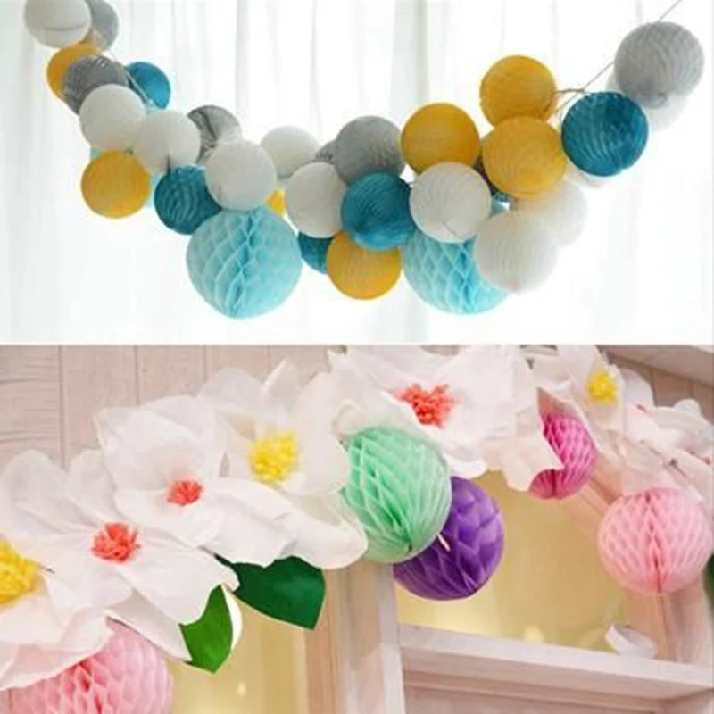 

10pcs 3"(8cm )Mini Decorative Honeycomb Balls for Wedding Birthday Shower Nursery Christmas Party Space Decorations