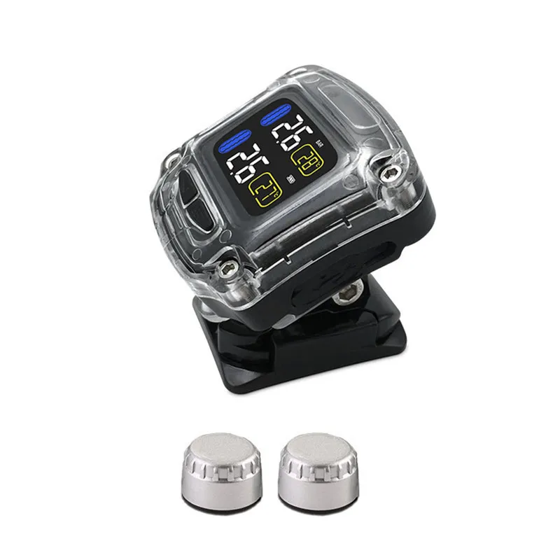 

Hot Sell Waterproof Lightning-proof Wireless Motorcycle TPMS for Two-wheeled Motorcycle Charging J20