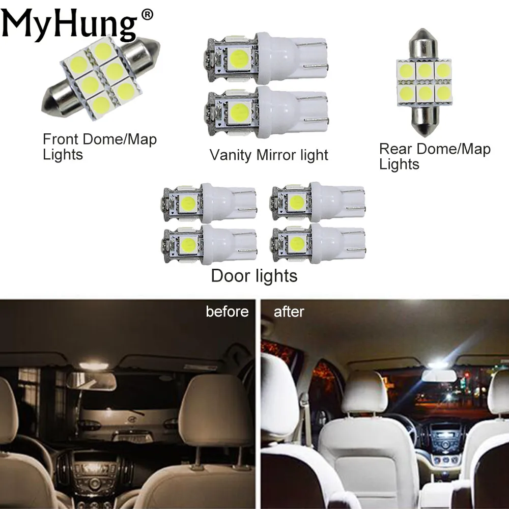 Convenience Bulbs For Toyota PRADO Car Led Interior Light C10W W5W