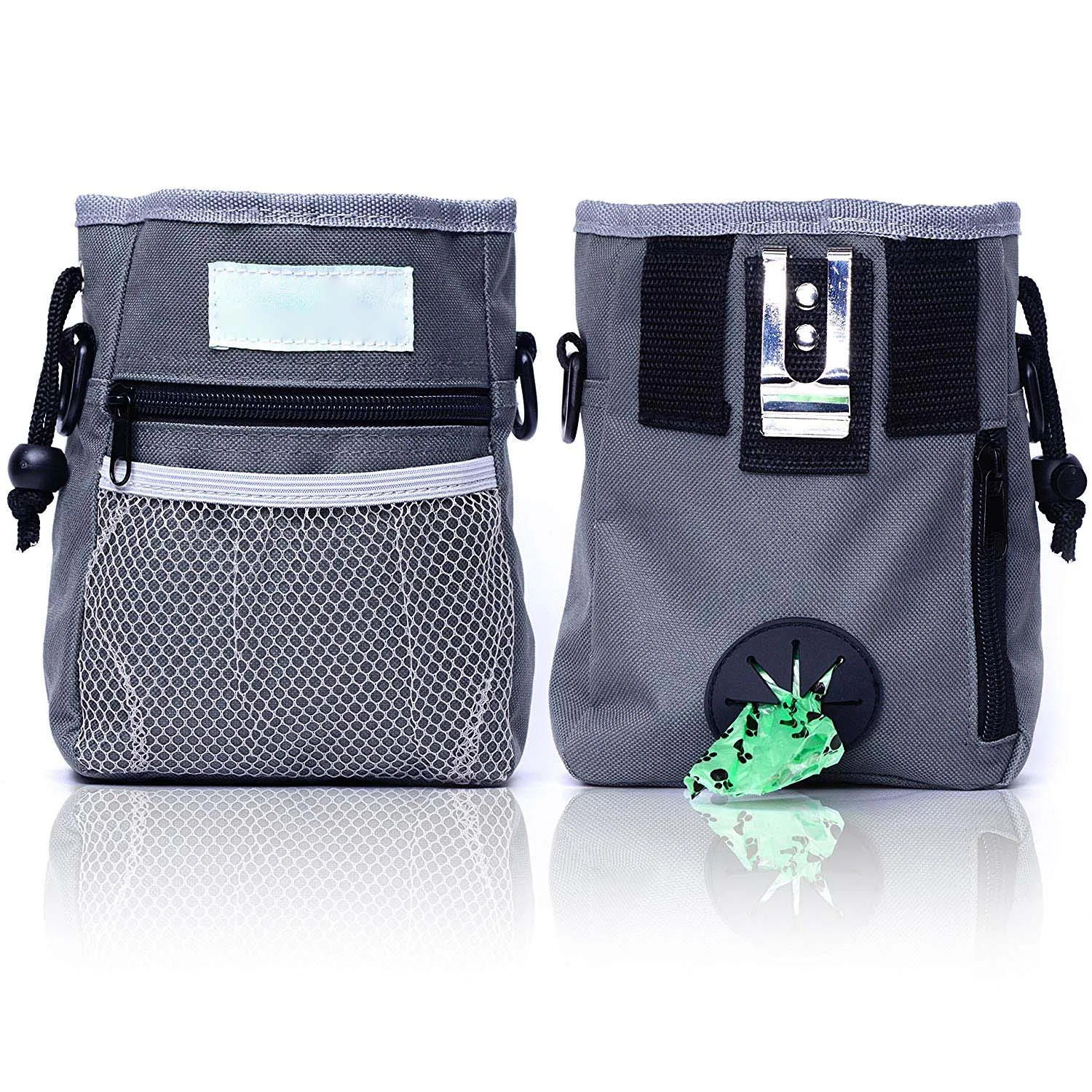 

Drawstring Pocket Design Dog Pouch Walking Food Treat Snack Bag Anti-Bait Pockets Waist Storage Hold Dog Training Tool PWB004