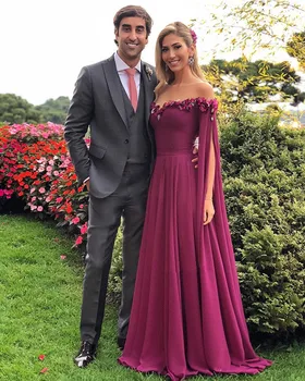 

New Arrival Long Prom Dresses 2019 Sweetheart Elegant Flower Chiffon Floor Length Evening Dress Floor Length Muslim Party Gown