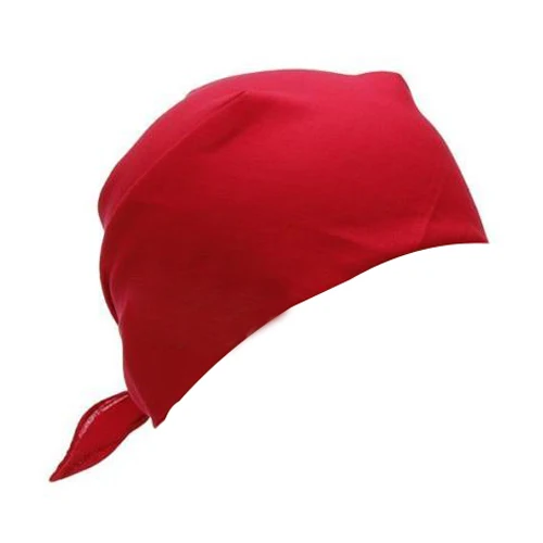 

MYTL-Fancy Plain Bandana 100% Cotton Head Neck Wrist Wrap Neckerchief Scarf 12 Color Colour:Red