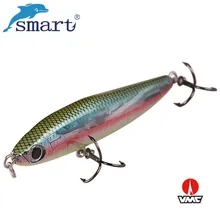 Sensible Pencil Fishing Lure 80mm 21.3g Sinking Wobbler Synthetic Exhausting Bait with VMC Hook Lifelike Jerkbait Lures for Bass Pike