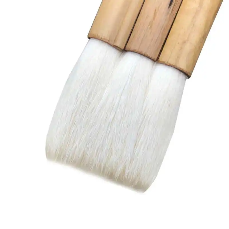 Kopen Wol Borstel Bamboe Hengel Onafhankelijke Haar Verdikking Bodem Aquarel Gouache olieverf Penselen Set Art Supplies