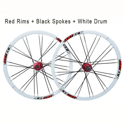 1 Set ARTECK Mountain Bike Disc Brake Wheel Bicycle 26 Inch Bike Rim For Mountain Bikes 24 Hole