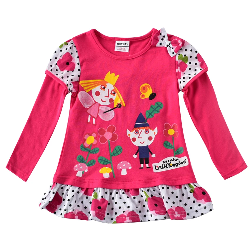 nova kids wear 2017 new arrive girls tees top polka dot children
