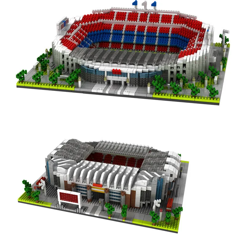 

NO compatible legoeing architecture World famous Football Field stadium model building kits blocks Brick Club Cup Child kid Toy