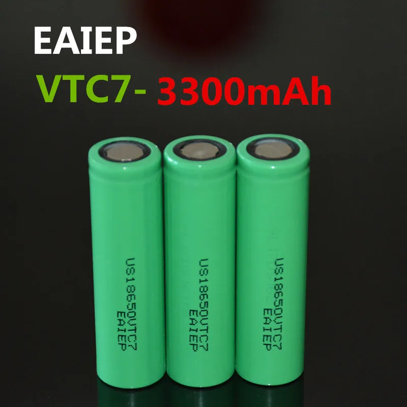 EAIEP VTC7 3 7 в 3300 мАч литий ионная аккумуляторная батарея 18650 US18650VTC7 30A электронный