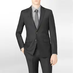 Классические брюки костюм Для мужчин с одной кнопки Нарядные Костюмы для свадьбы деловой смокинг Для мужчин дружки костюм мужской