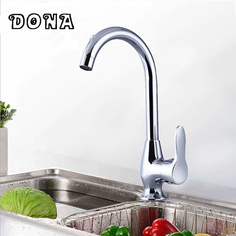 

Wholesale And Retail Deck Mounted Kitchen Faucet Bathroom Faucet Tap Extent Spout Single Handle Cold Water Tap DONA1130