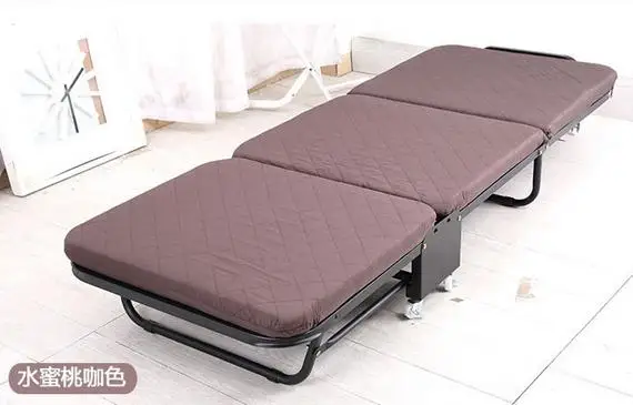 Раскладная кровать, дополнительная кровать для отеля - Цвет: coffee W110cm