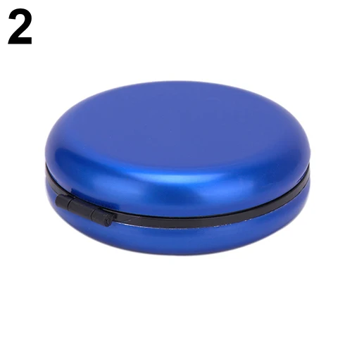 

Euro Dollar Coin Storage Box Portable Mini Coin Dispenser Case with Mirror Mini Round Shape Coin Holder Store Euro Dollar Coins