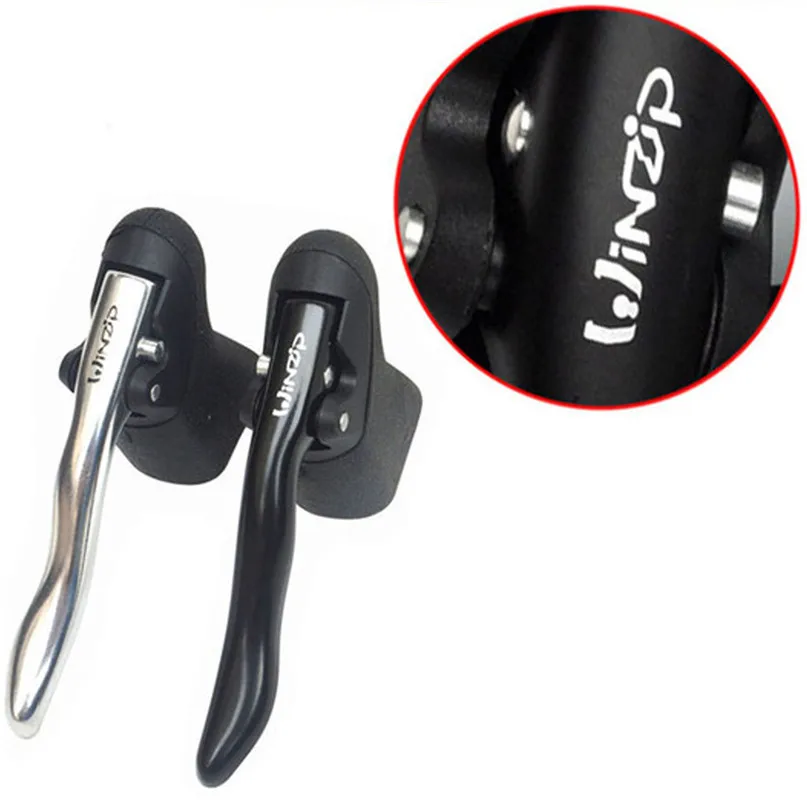 V-Brake Levers Lightweight Alloy Brake Levers 2 Finger Mountain Bike Bicycle BMX MTB V Brake Bike accessories #2d04 (16)