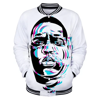 

B.I.G BIGGIE 3D Printed Baseball Jackets Fashion Women/Men Hot Sale 2019 Long Sleeve Jacket Casual Streetwear Clothes